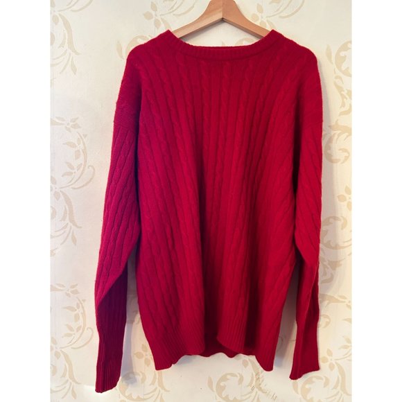 Men's Medium Pringle of Scotland Pure 100% Cashmere Red 112cm Sweater - Picture 2 of 4